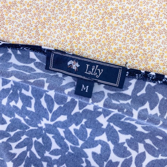 Lily Black White Wrap Dress Leaf Floral Flirty Tie Closure Dress - Picture 11 of 13